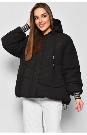 Куртка жіноча демісезонна чорного кольору 236 177203C