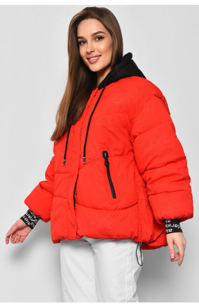 Куртка женская демисезонная красного цвета 236 177207C