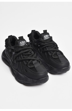 Кросівки чоловічі чорного кольору на шнурівці 59-1 177245C