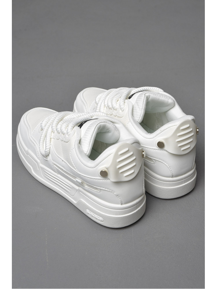 Кросівки чоловічі білого кольору на шнурівці 70-2 177273C