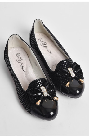 Туфлі дитячі для дівчинки чорного кольору 177307C