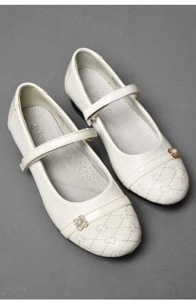 Туфлі дитячі для дівчинки білого кольору 177308C