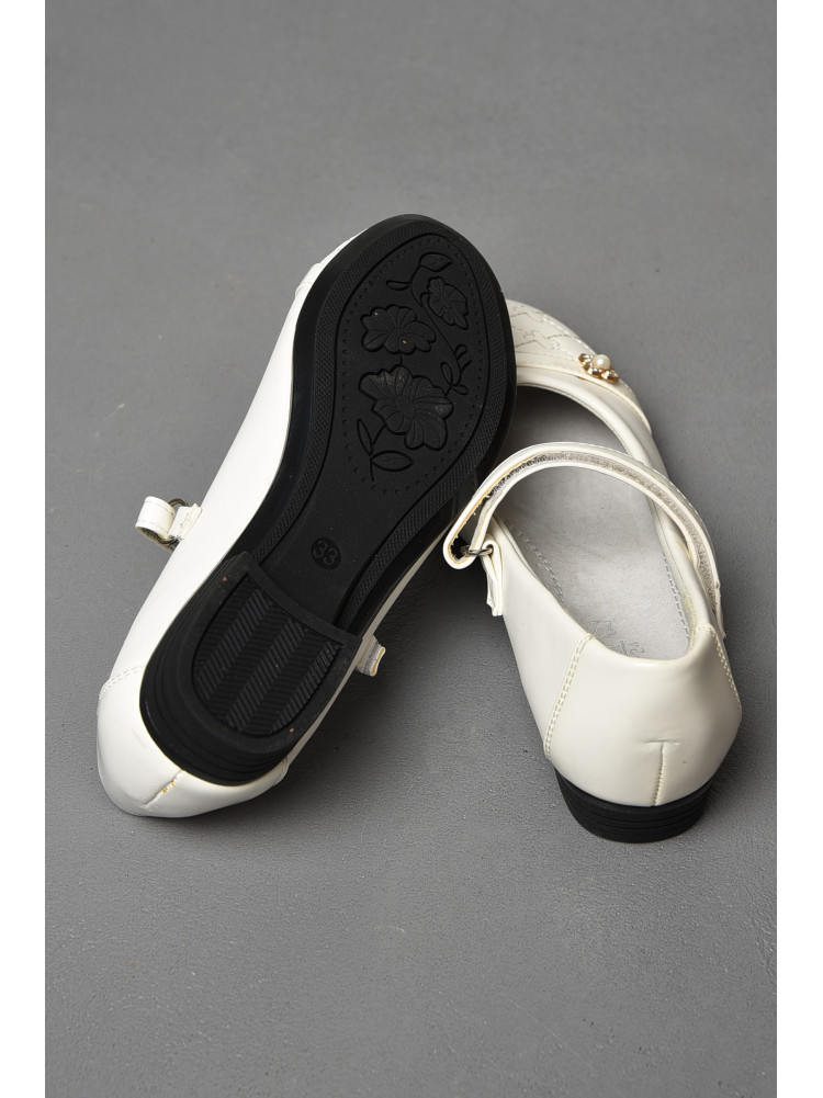 Туфли детские для девочки белого цвета 177308C