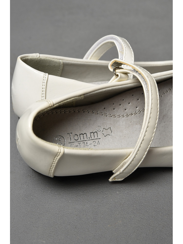 Туфлі дитячі для дівчинки білого кольору 177308C