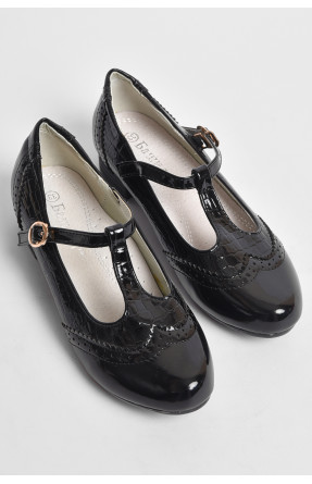 Туфлі дитячі для дівчинки чорного кольору 177309C