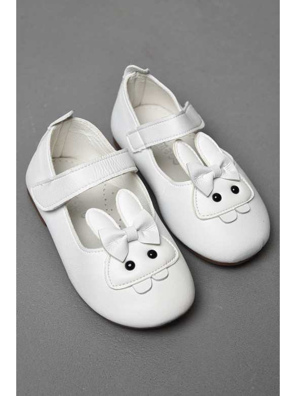 Туфлі дитячі для дівчинки білого кольору 177314C