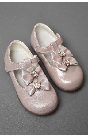 Туфли детские для девочки розового цвета 177316C