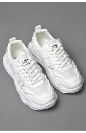 Кросівки чоловічі білого кольору на шнурівці 05-2 177368C