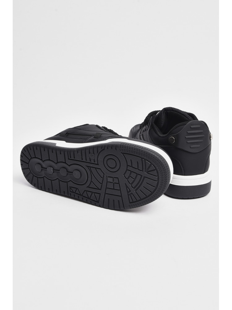 Кросівки чоловічі чорного кольору на шнурівці 70-1 177383C