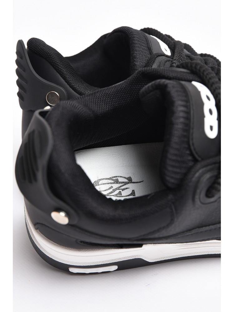 Кросівки чоловічі чорного кольору на шнурівці 70-1 177383C