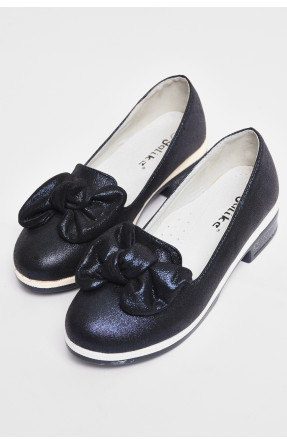 Туфлі дитячі для дівчинки темно-синього кольору Уцінка 177761C