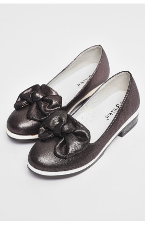 Туфлі дитячі для дівчинки коричневого кольору Уцінка 177768C