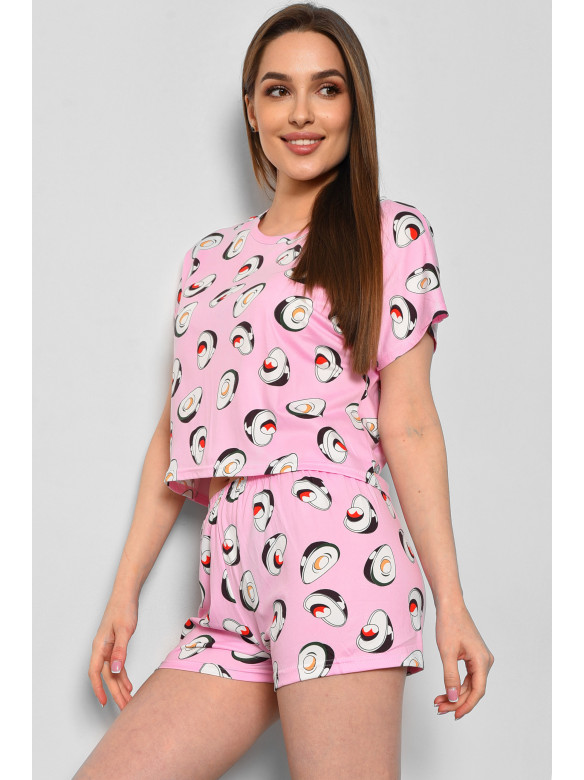 Пижама женская розового цвета с принтом 19009.51 177790C