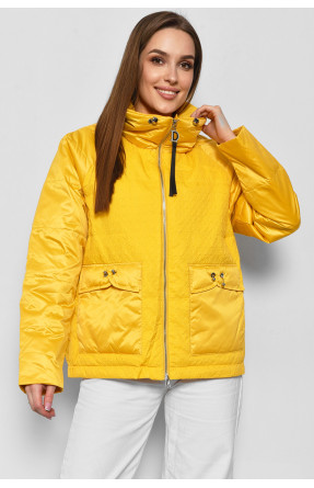 Куртка женская демисезонная желтого цвета 918-а01 178115C