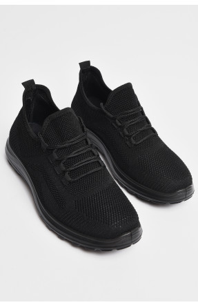 Кросівки чоловічі чорного кольору на шнурівці 21230-2 178159C