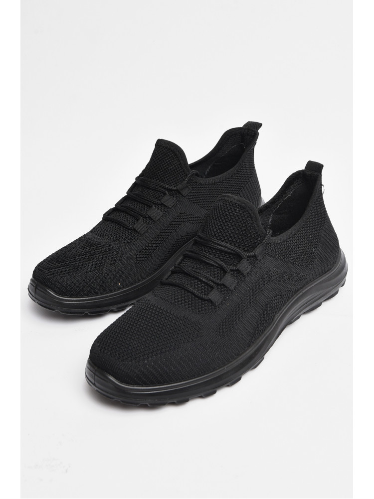 Кросівки чоловічі чорного кольору на шнурівці 21230-2 178159C