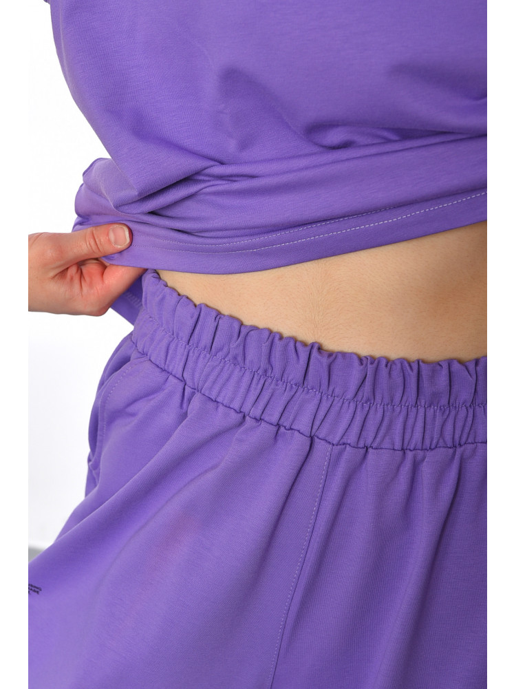 Костюм жіночий літній напівбатальний фіолетового кольору 178179C