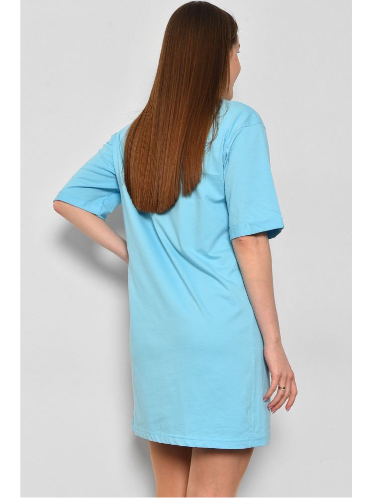 Жіноча туніка з тканини лакоста блакитного кольору. 178211C