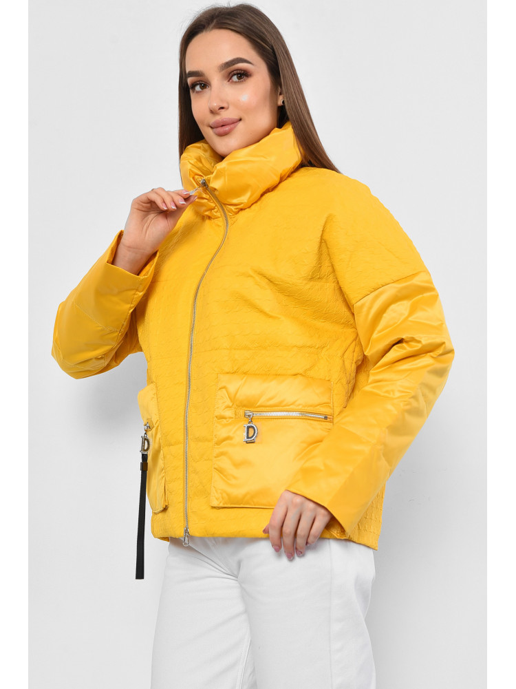 Куртка жіноча демісезонна жовтого кольору 931-а37 178246C
