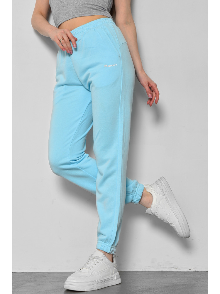 Спортивные штаны женские голубого цвета 835 178356C