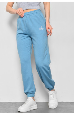Спортивные штаны женские голубого цвета 838 178362C