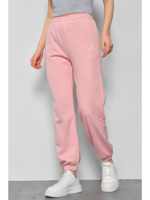 Спортивні штани жіночі рожевого кольору 838 178364C