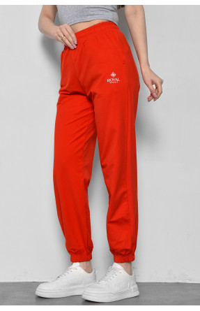 Спортивні штани жіночі червоного кольору 838 178365C
