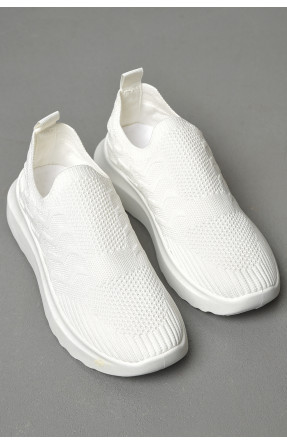 Кросівки жіночі білого кольору текстиль Уцінка М006-2 178413C