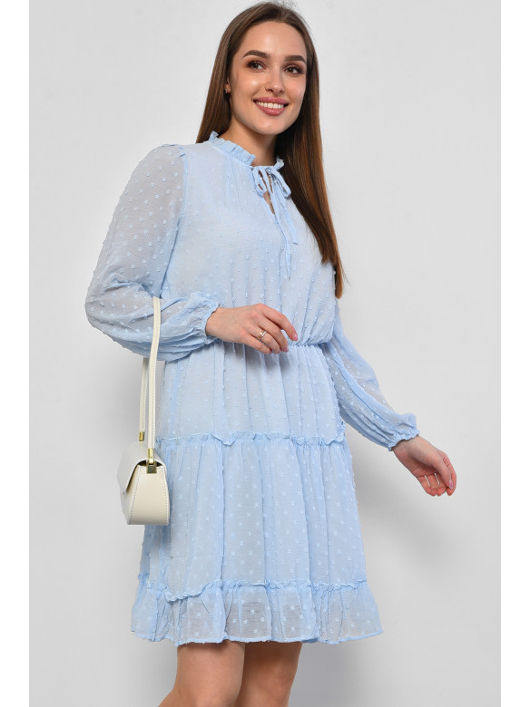 Платье женское шифоновое  голубого цвета 281 178469C