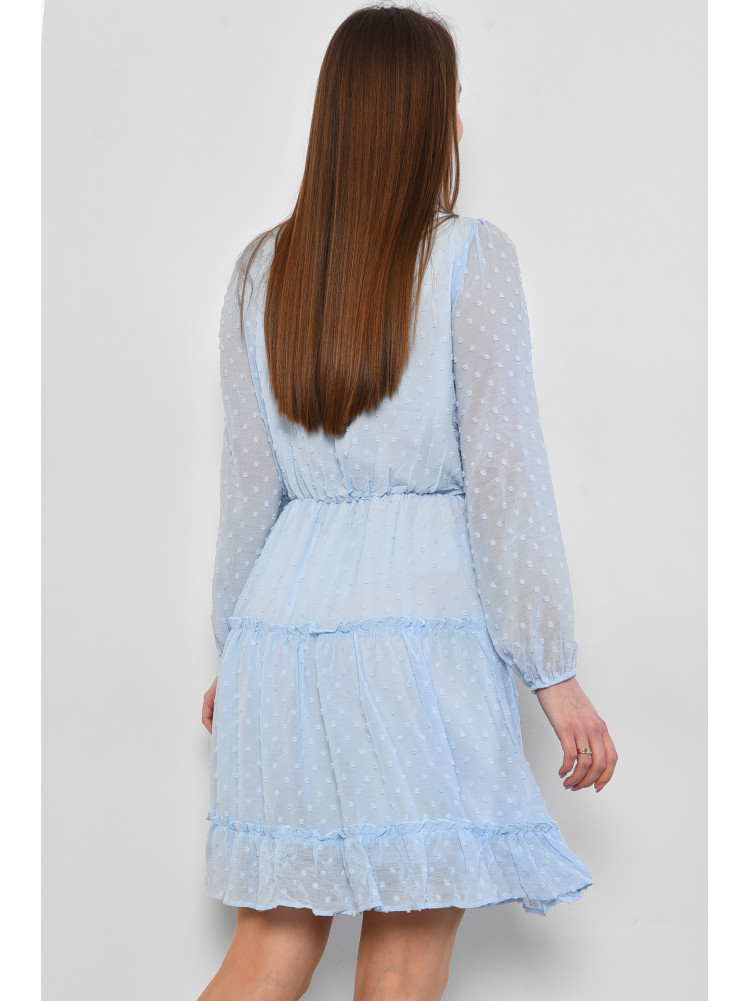 Платье женское шифоновое  голубого цвета 281 178469C