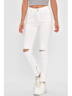 Джинси жіночі білого кольору 1760-1 178486C