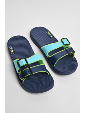 Шлепки мужские темно-синего цвета 1057 178490C Шлепки мужские темно-синего цвета 1057 178490C