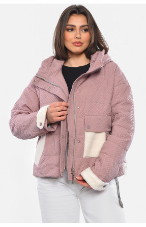 Куртка женская демисезонная розового цвета 936 178531C