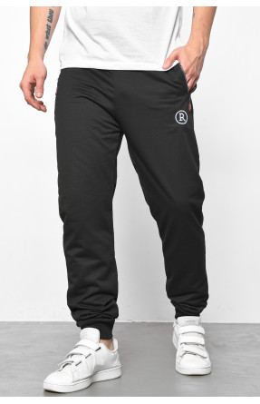 Спортивные штаны мужские черного цвета 2076-10 178566C