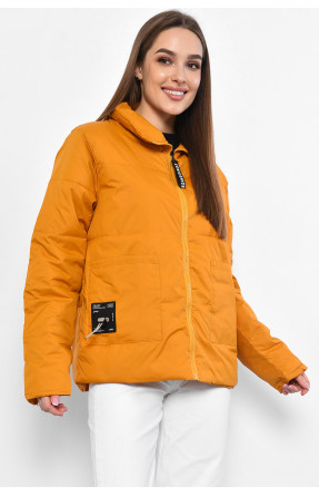 Куртка жіноча демісезонна гірчичного кольору 100 178578C