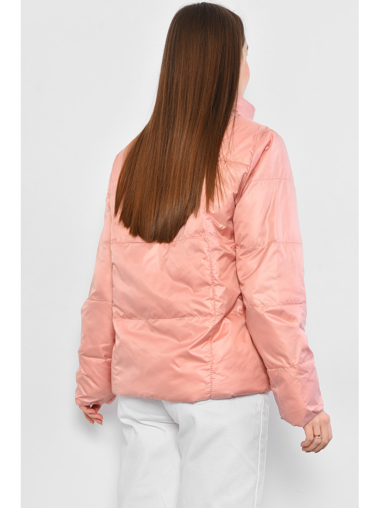 Куртка женская демисезонная розового цвета 093 178591C