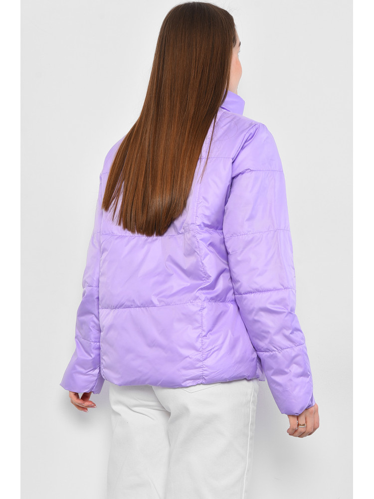 Куртка женская демисезонная сиреневого цвета 093 178592C