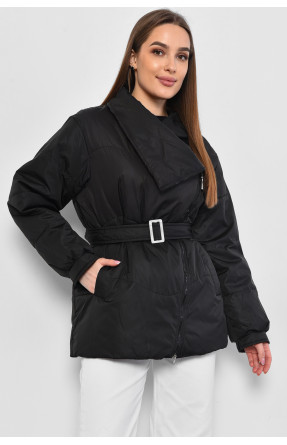 Куртка жіноча демісезонна чорного кольору 758 178594C