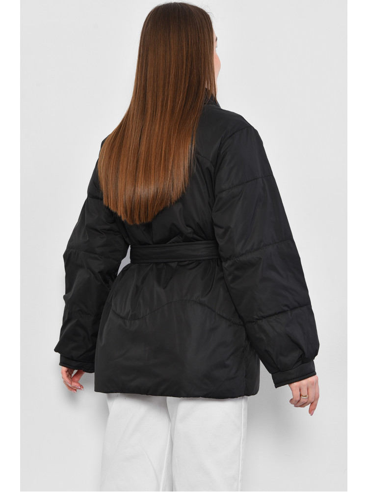 Куртка женская демисезонная черного цвета 758 178594C