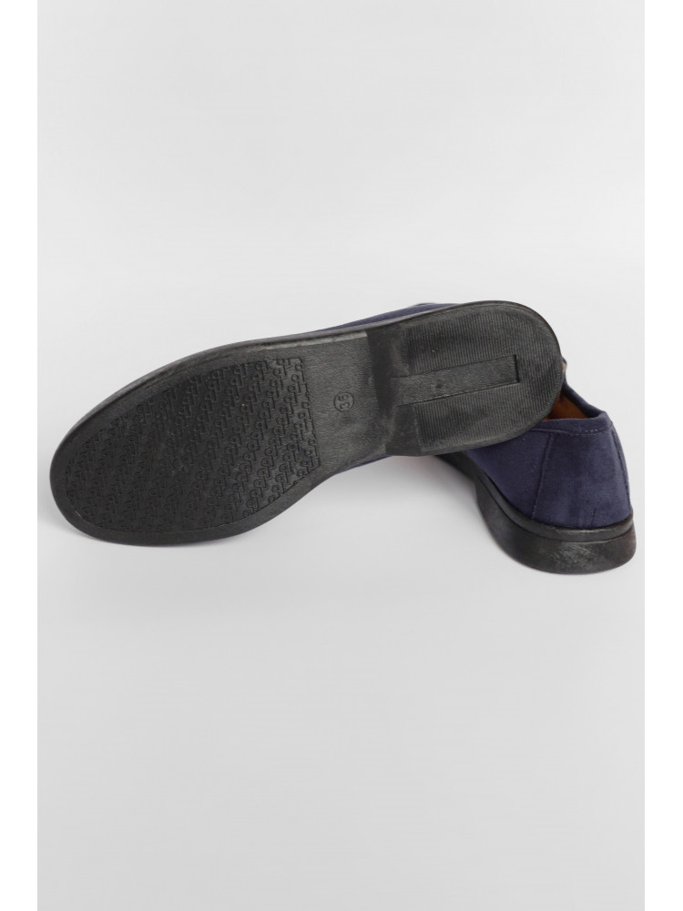 Туфли-лоферы женские темно-синего цвета JН2103-5 178682C