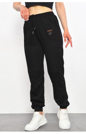Спортивные штаны женские черного цвета 8522 178685C