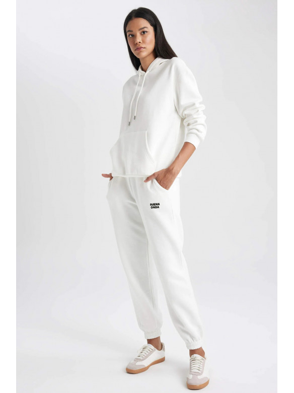 Спортивні штани жіночі білого кольору 178827C