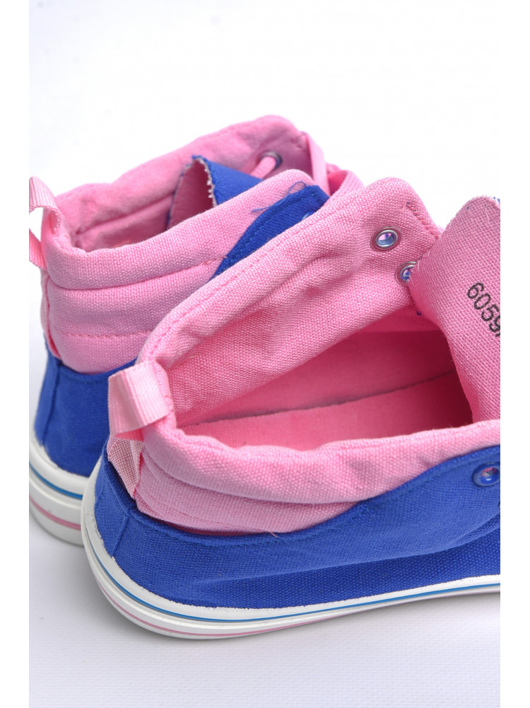 Кеды детские текстильные розового цвета 6059 178858C
