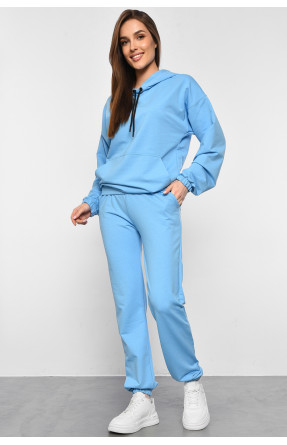 Спортивный костюм женский голубого цвета 1258 178861C