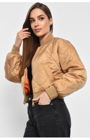 Куртка женская демисезонная светло-коричневого цвета 5642 178959C