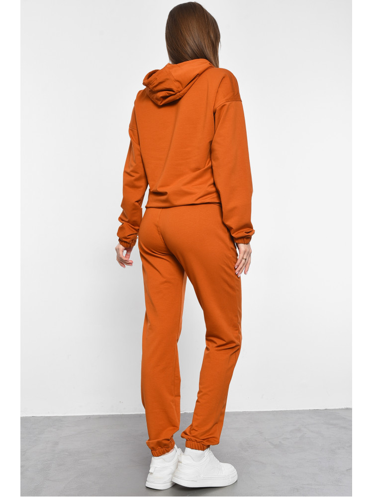 Спортивный костюм женский оранжевого цвета 1258 178964C