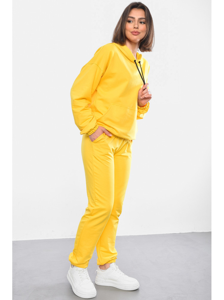 Спортивный костюм женский желтого цвета 1258 178965C