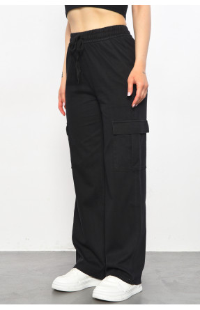 Штани жіночі напівбатальні чорного кольору 560-4 179106C