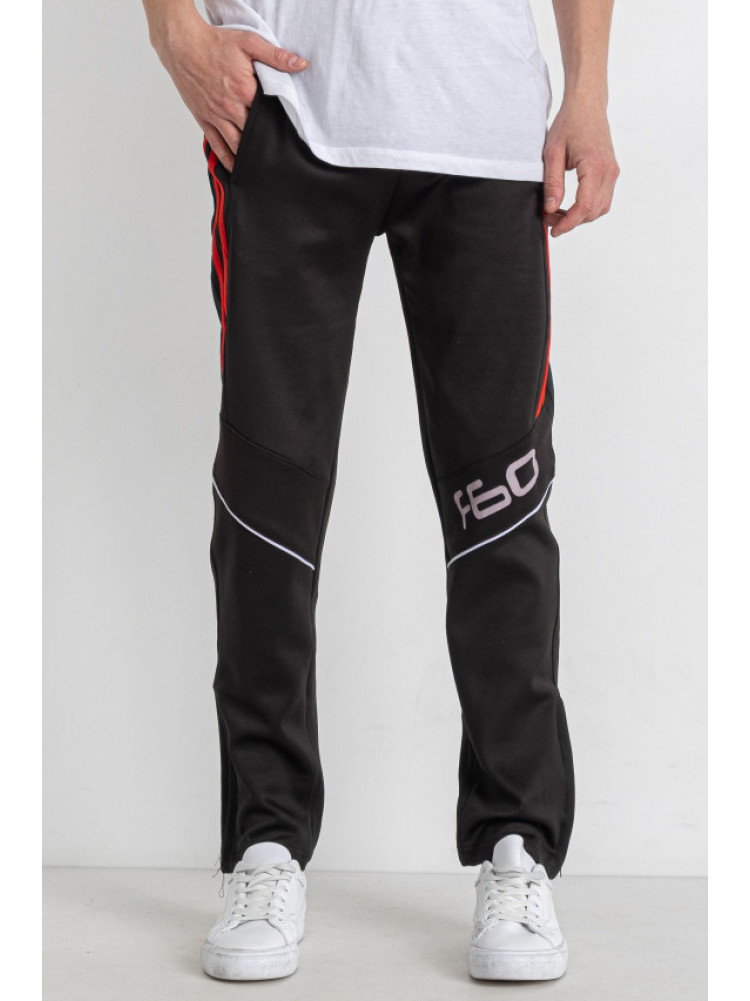 Спортивные штаны подростковые для мальчика черного цвета К-307 179246C