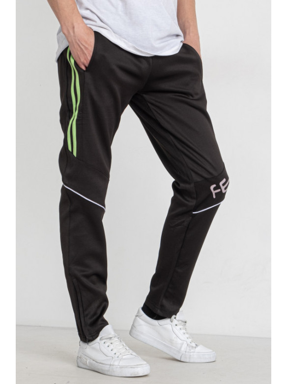Спортивные штаны подростковые для мальчика черного цвета К-307 179248C